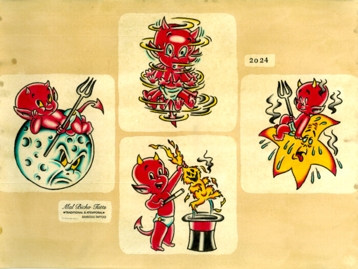 Hot Stuff de láminas de tatuaje old times - arte tradicional