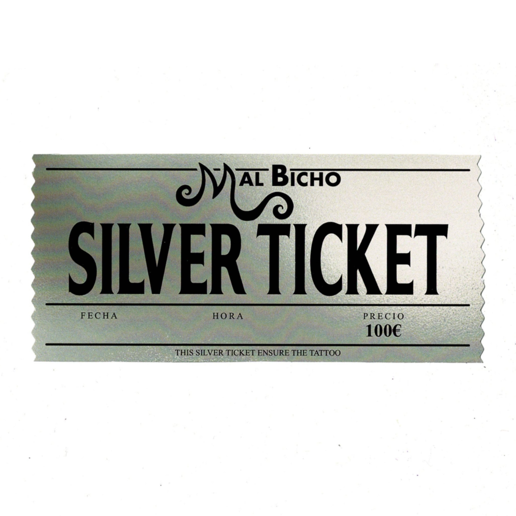 Tarjeta regalo Silver Ticket de 100€ - Mal Bicho Tatts