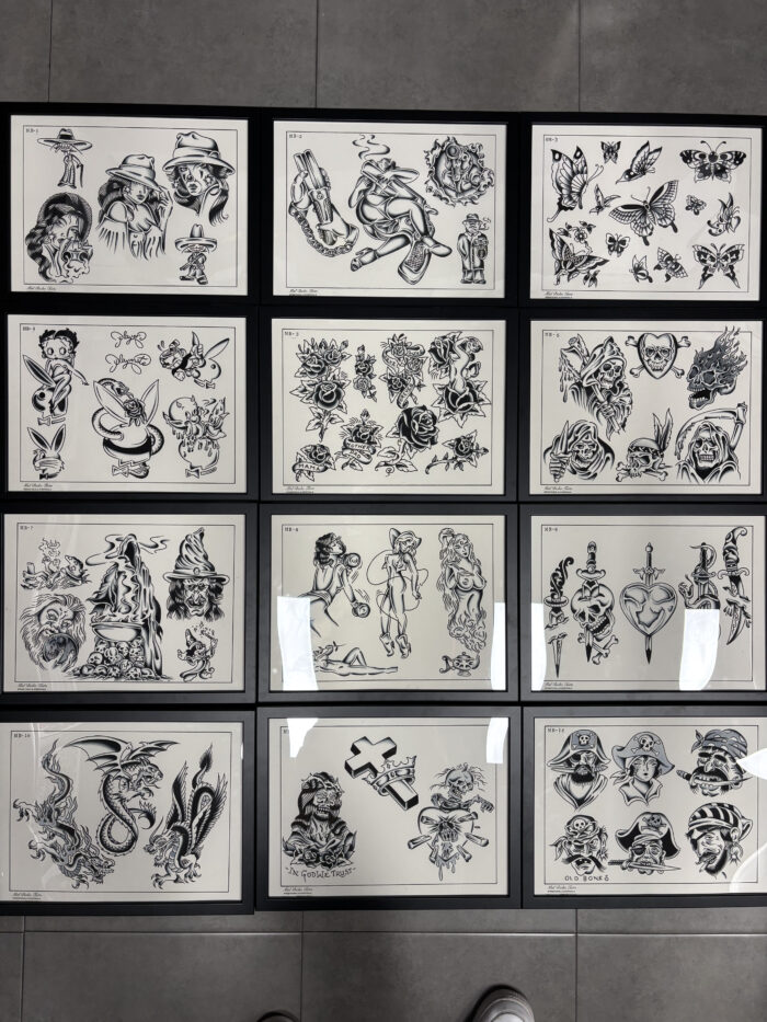 Set láminas negro