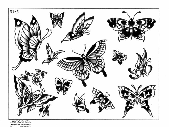 Set láminas tatuaje negro - Imagen 11
