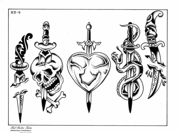 Set láminas tatuaje negro - Imagen 5