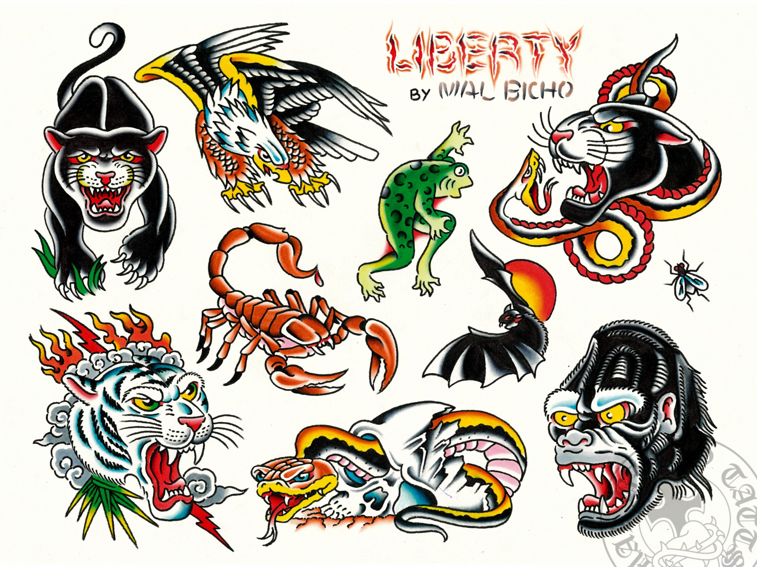 Mal Bicho Tatts Diseños tatuaje tradicional #107