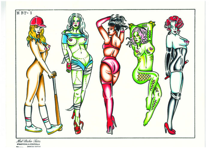 Set láminas tatuaje color - Imagen 2