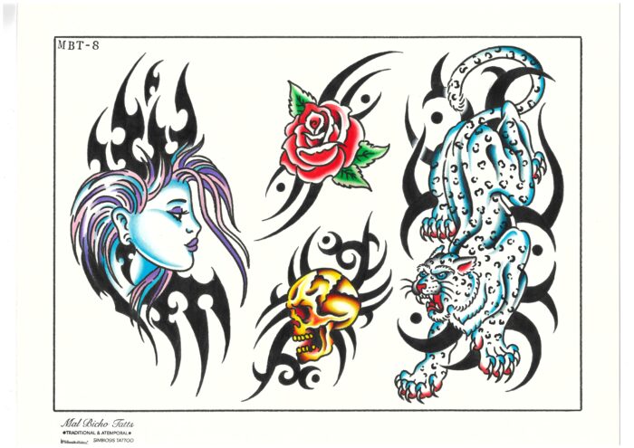 Set láminas tatuaje color - Imagen 7