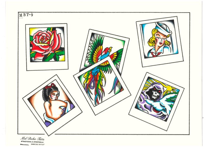 Set láminas tatuaje color - Imagen 6