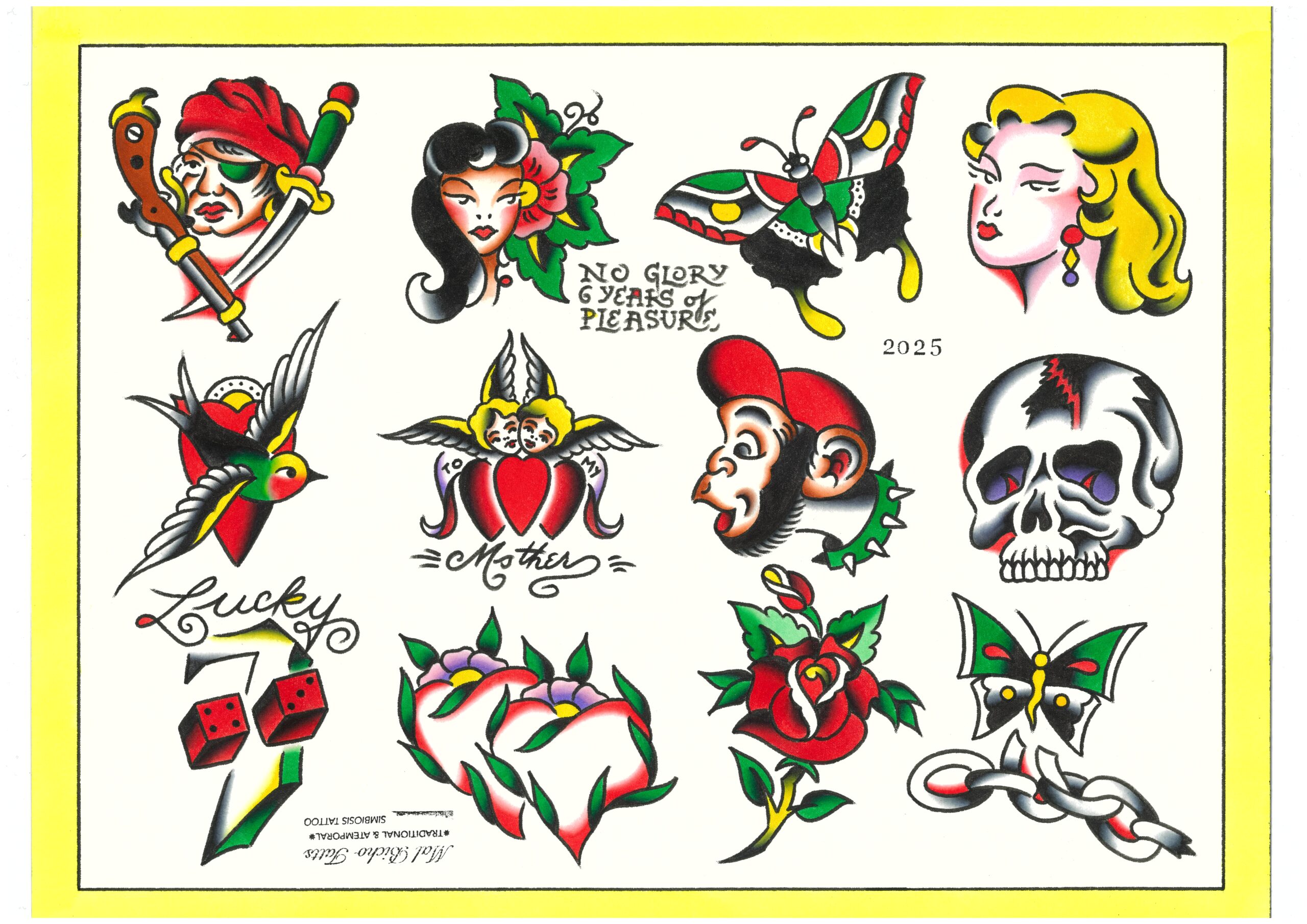 Mal Bicho Tatts Diseños tatuaje tradicional #109